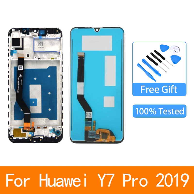 

6,26 "оригинал для Huawei Y7 Pro 2019 DUB-LX3 DUB-L23 DUB-LX1 Y7 премьер-2019 ЖК-дисплея с сенсорным экраном Ремонт Запчасти