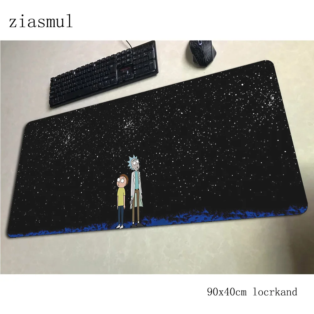 Коврик для мыши Рик и Морти, 90x40 см, коврики для мыши, 3d, лучший игровой коврик для мыши, геймер, xl, персонализированные коврики для мыши, клавиатура, ПК, коврик