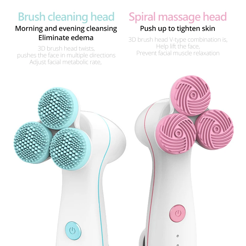 Силиконовая Очищающая щетка для лица средство удаления угрей прыщей