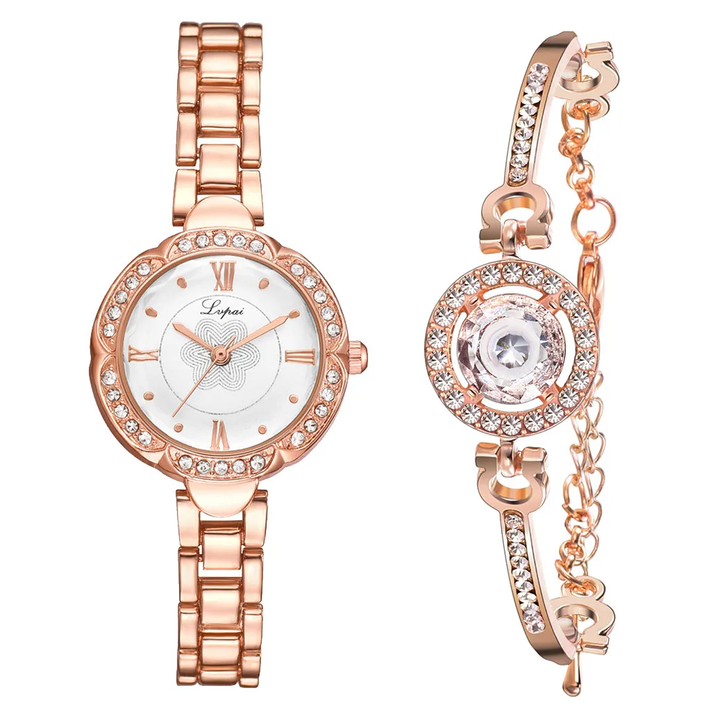 

woman watches European beauty simple casual quartz watch fashion small exquisite bracelet lace quartz watch set reloj pulsera40*