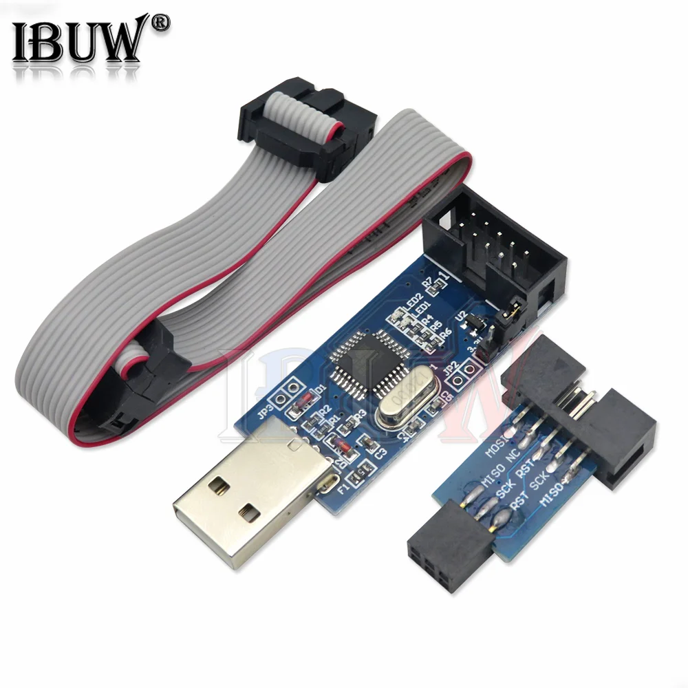 1 шт. USBASP USBISP AVR программатор USB ISP USB ASP ATMEGA8 ATMEGA128 Поддержка Win7 64 STK500