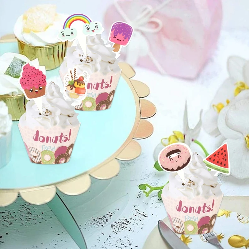 Топпер для торта с изображением животных из мультфильма слона обезьяны | Дом и