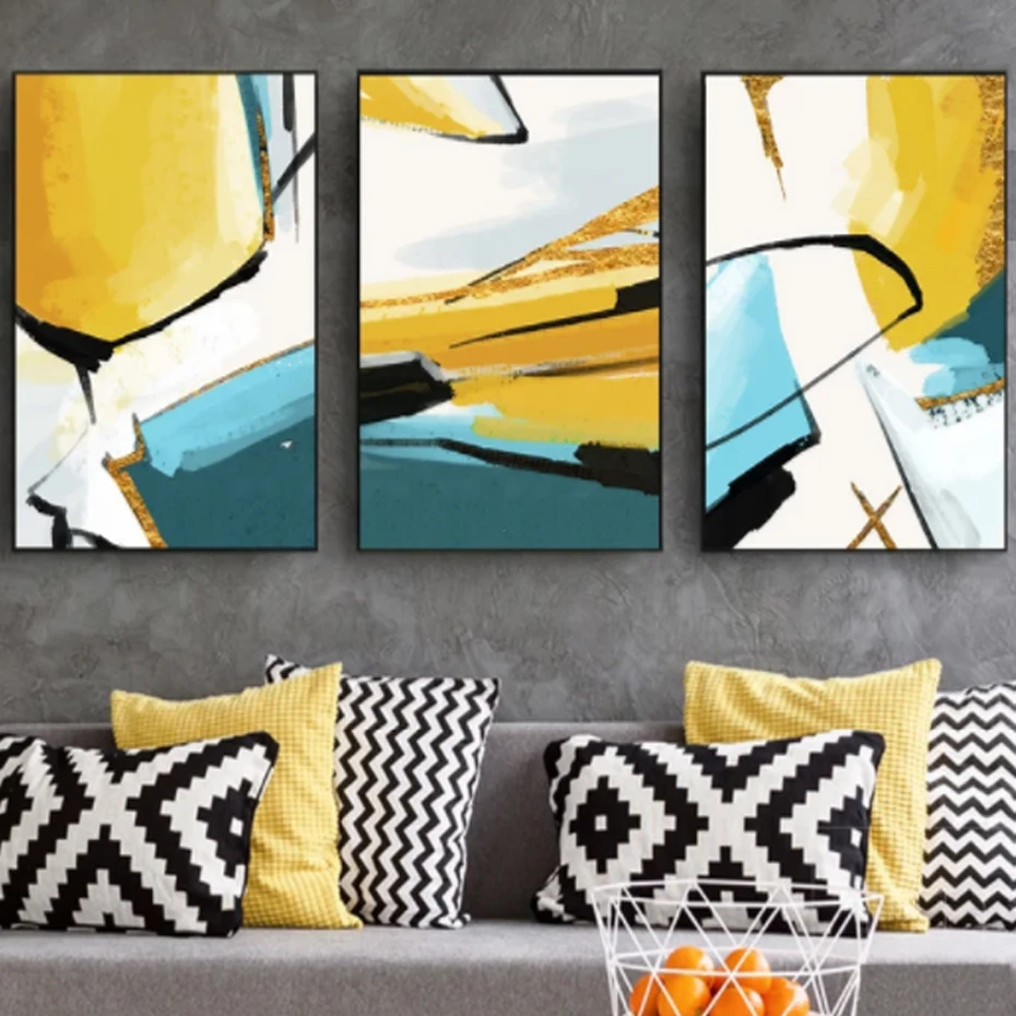 

Modern Abstract Multi Colors Canvas Paintings Wall Art Decorations Pictures Nordic Posters Prints Living Room Home Office Decor