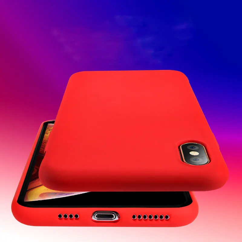 for apple iphone 11 pro max case liquid silicone soft pc baby skin cover for iphone 6 6s 7 8 plus x xr case soft tpu cover free global shipping