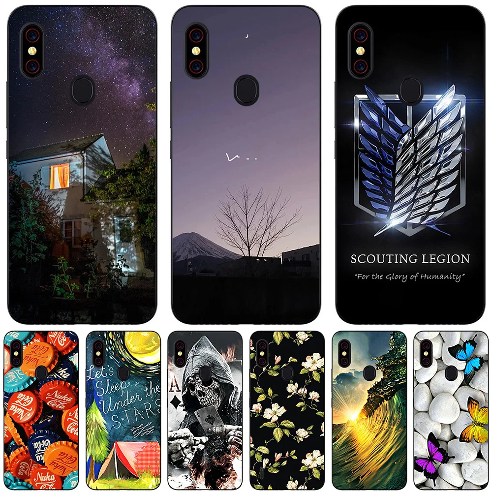 

For Umidigi F1 2018 F1 Play F2 2019 Cases Silicone Soft TPU Back Cover Protective Cute Fundas Luxury Coque Bags