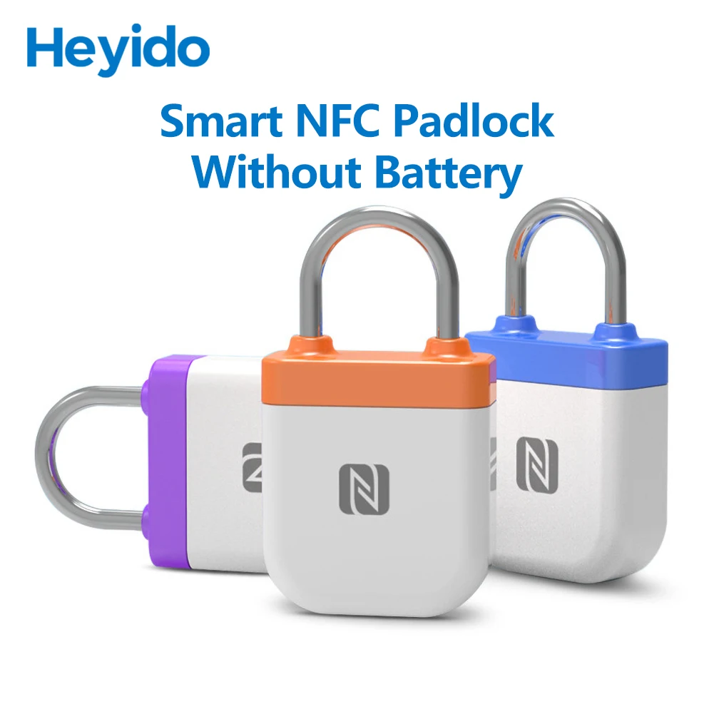 

NPC Smart Padlock Bluetooth Smart Luggag Lock Mobile Phone NFC Reverse Power Supply Keyless Card Door Padlock