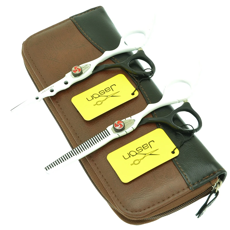 

Профессиональные Парикмахерские ножницы Jason A0022D, японские стальные инструменты для стрижки и филировки, 6 дюймов