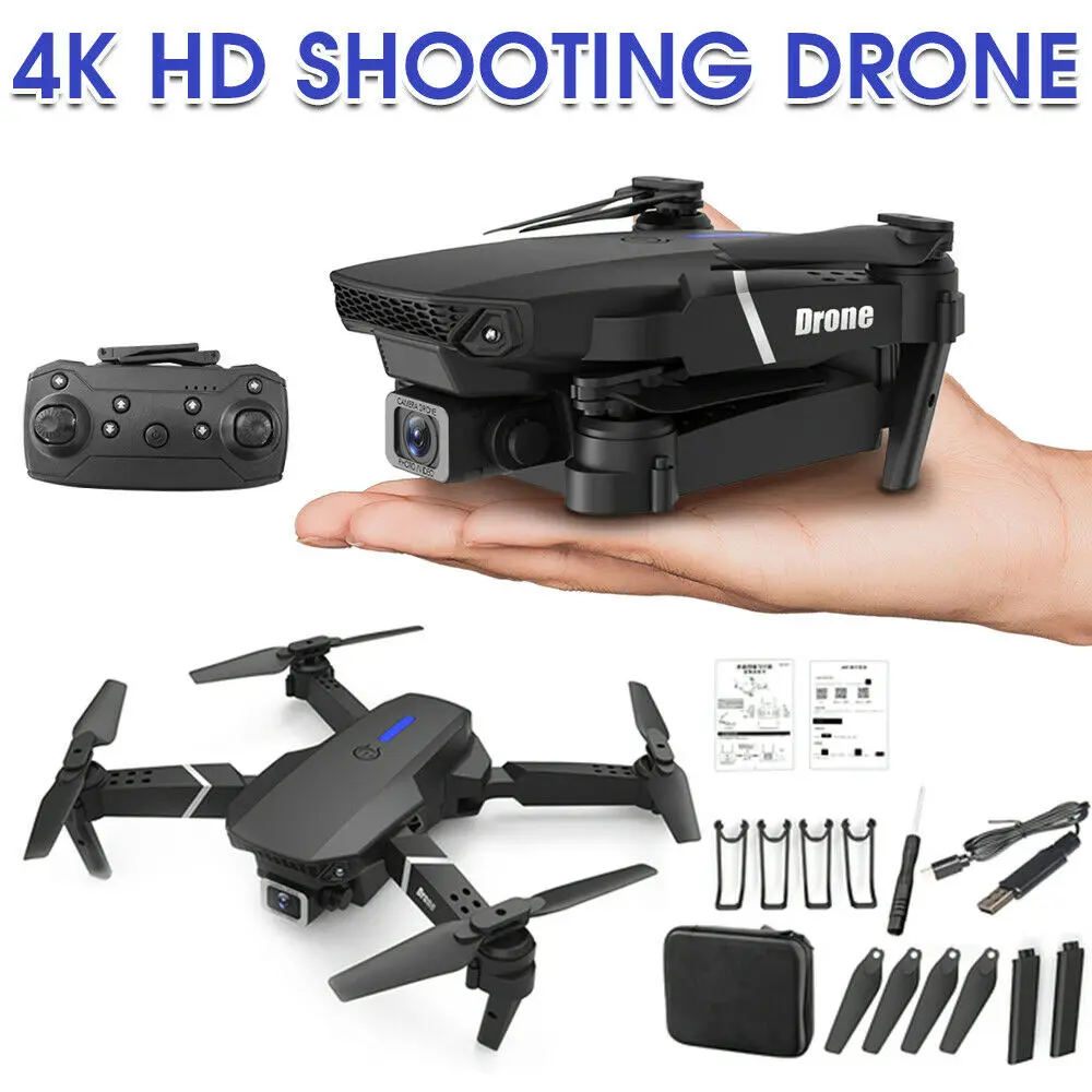 

Мини-Дрон Pro WIFI FPV 4K HD камера 3 батареи складной селфи RC Квадрокоптер