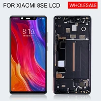 free shipping mi 8 se display for xiaomi 8 se lcd screen touch panel glass digitizer assembly with frame