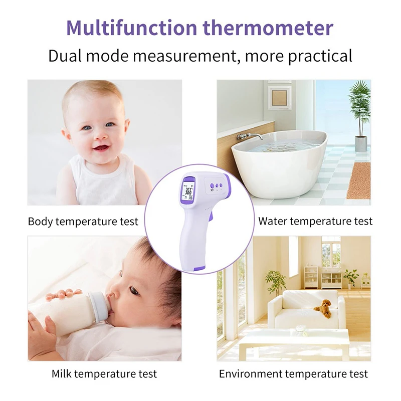 Baby Forehead Non-Contact Temperature Sensor Gun Meter Digital LED Infrared Electric Clinical Thermometer Children Adult | Красота и