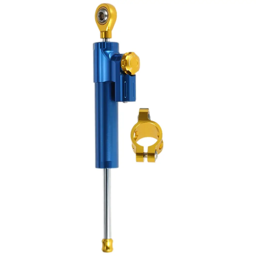 

Universal Adjustable Motorcycle Steering Dampers Stabilizer Linear Reversed Safety Control for Kawasaki for Ducati Blue