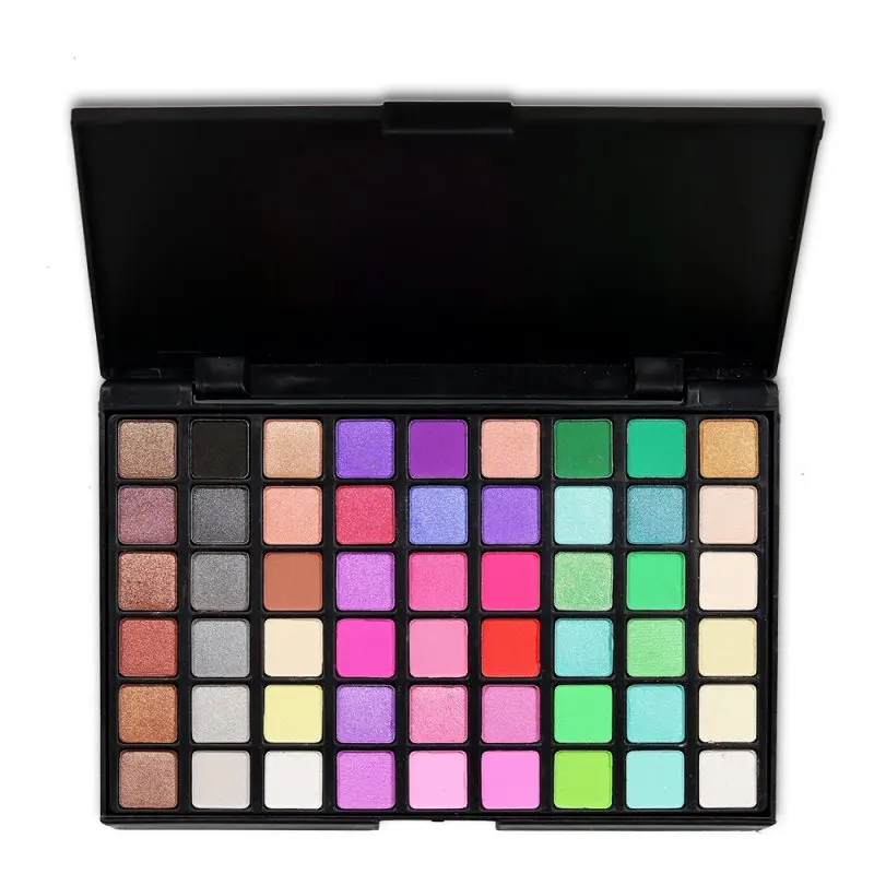 Профессиональный макияж тени для век мерцающие матовые палитра набор 54 Цвета