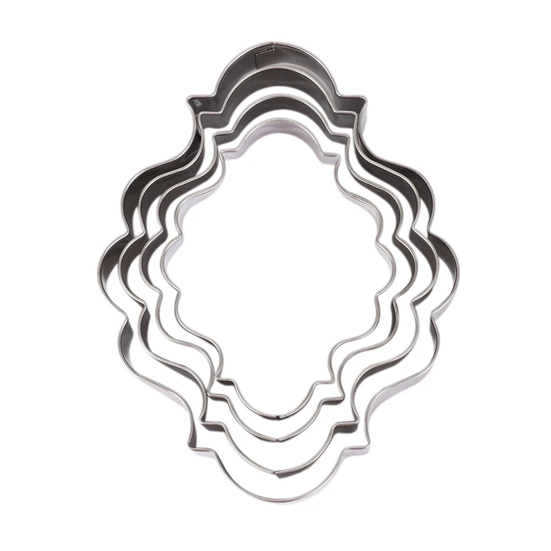 4 шт./компл. европейские свадебные рамки Формочки печенье Нержавеющая сталь