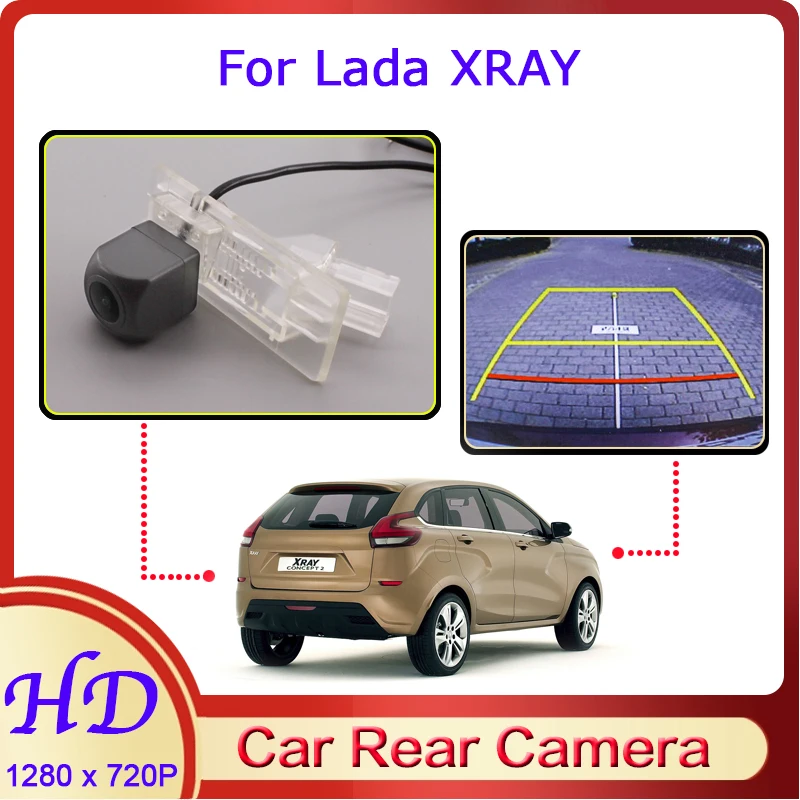 

Car Reverse Image Fisheye CAM For Lada XRAY 2015~2022 Night Vision HD Dedicated Rear View Back Up 720P Camera