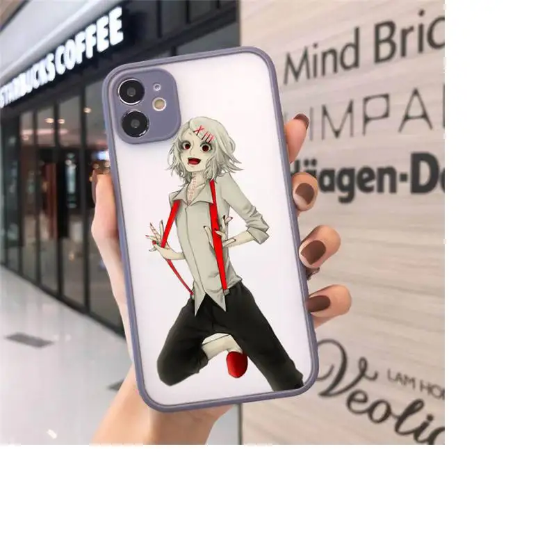 

JUUZOU SUZUYA Tokyo Ghouls anime Phone Case matte transparent For iphone 7 8 11 12 plus mini x xs xr pro max cover