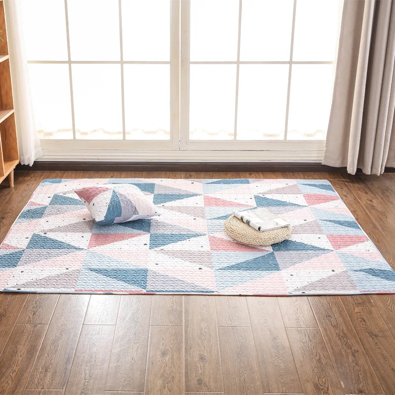 Ковер в полоску хлопковая ткань изготовленная на заказ подушка для гостиной