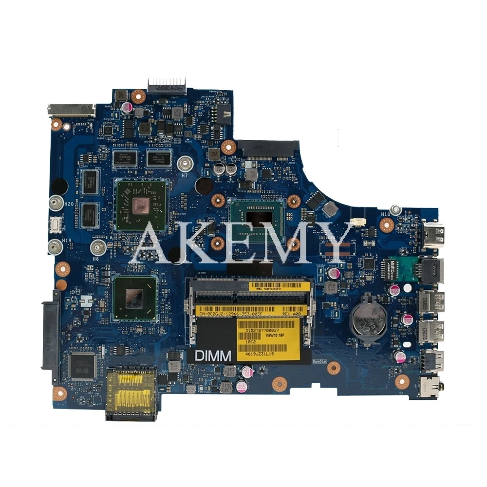 CN-0C2GJ2 0C2GJ2 C2GJ2 для For DELL INSPIRON 3721 5721 Материнская плата ноутбука VAW11 LA-9102P REV: 1 0 (A00) I5-3337U