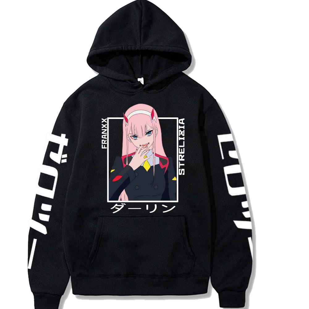 

Zero Two Anime Hoodie Pullover Tops Long Sleeve Casual Print Cloth
