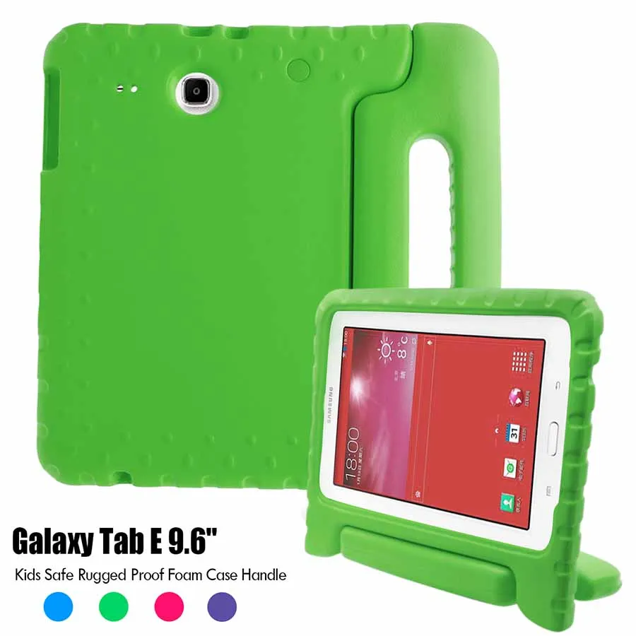 Дети EVA противоударный чехол для samsung GALAXY Tab E 9,6 дюймов SM-T560 T561 T565 T567V ручка для планшета подставка чехол для детей