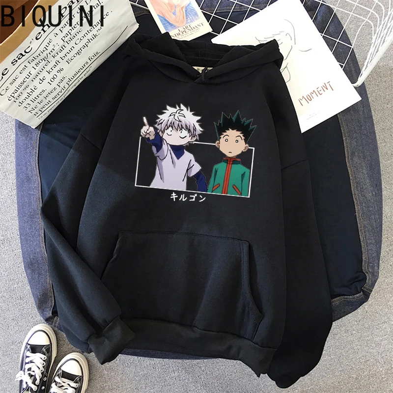 Худи Killua Свитшот унисекс в стиле ретро Женский свитшот с длинным рукавом и