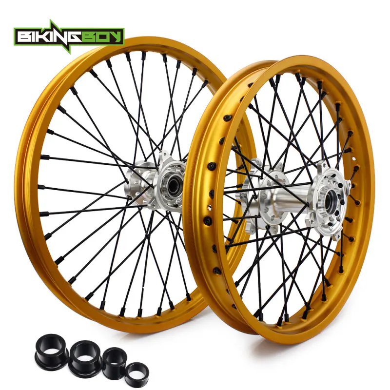 BIKINGBOY спереди и сзади 2" 19" обод колеса концентратора для Suzuki РМЗ 250 07 08 09, 10, 11, 12, 13, 14, 15, 16, 17, 18, 19, RM-Z 450 05- для мотокросса