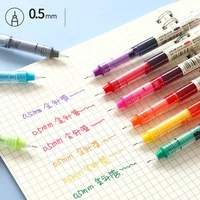 color quick drying large capacity 0 5mm ink mark gel pen liquid rollerball pen writing diary office stationary freen shipping