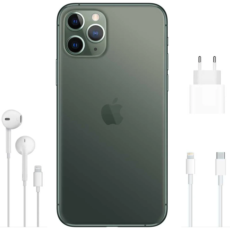 Смартфон Apple iPhone 11 Pro MWCC2RU/A 256Gb темно-зеленый 3G 4G 1Sim 5.8&quot OLED 1125x2436 iOS 13 12M | Мобильные