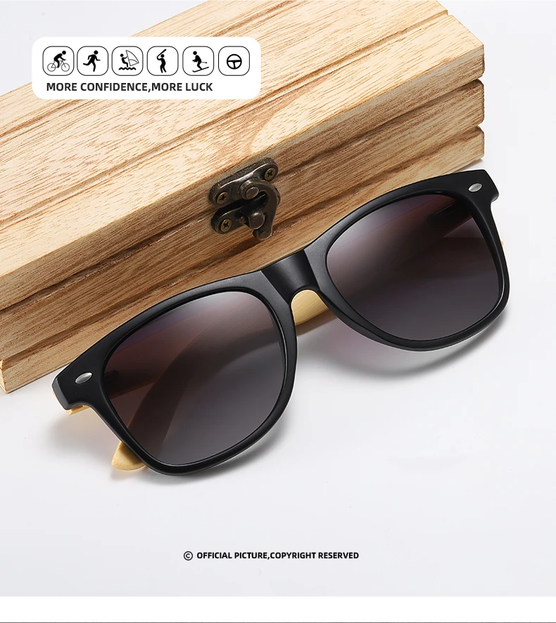 GM Bamboo солнцезащитные очки поляризованные новые женские деревянные солнцезащитные очки Брендовые дизайнерские зеркальные оригинальные солнцезащитные очки
