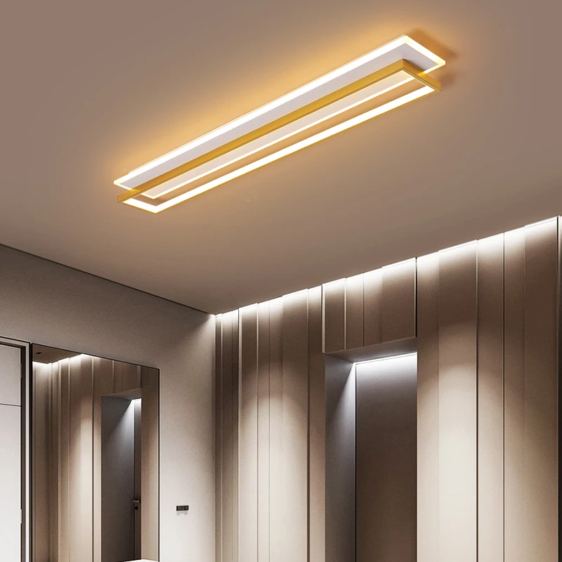 

Nordic Long Aisle Corridor Led Ceiling Lamp Simple Modern Balcony Porch Light Luxury Bedroom Cloakroom Lighting Decoration