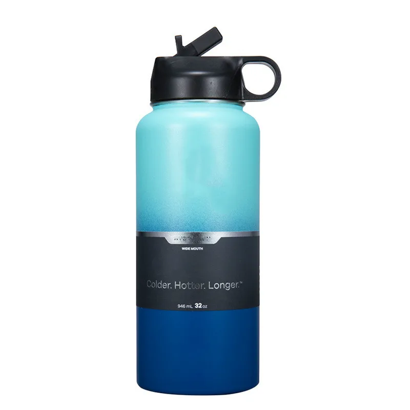 

32oz/40oz Tumbler Flask Vacuum Insulated Flask Stainless Steel Water Bottle Wide Mouth Outdoors Sports Hydro Bottle Flask