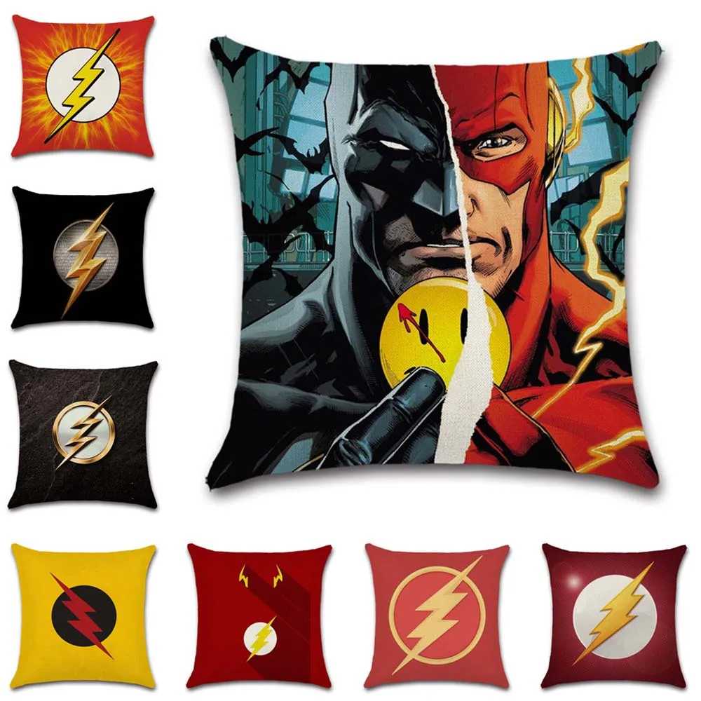 Наволочка с логотипом Super hero mark черная декоративная наволочка для подушки дома