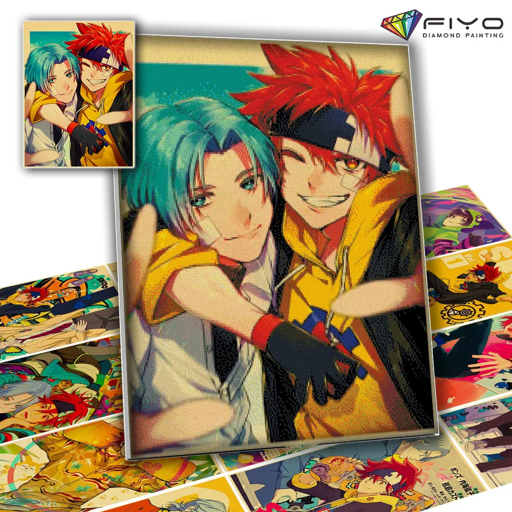 

Алмазная 5d-картина «сделай сам», мозаика из аниме «бесконечность», вышивка крестиком, настенное искусство, декоративная живопись