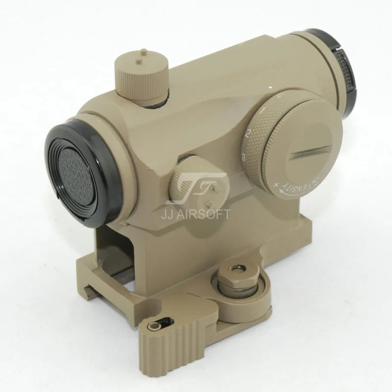 JJ страйкбол Micro 1x24 Red Dot с QD Riser Mount и Killflash/Kill Flash(черный/серебристый/коричневый
