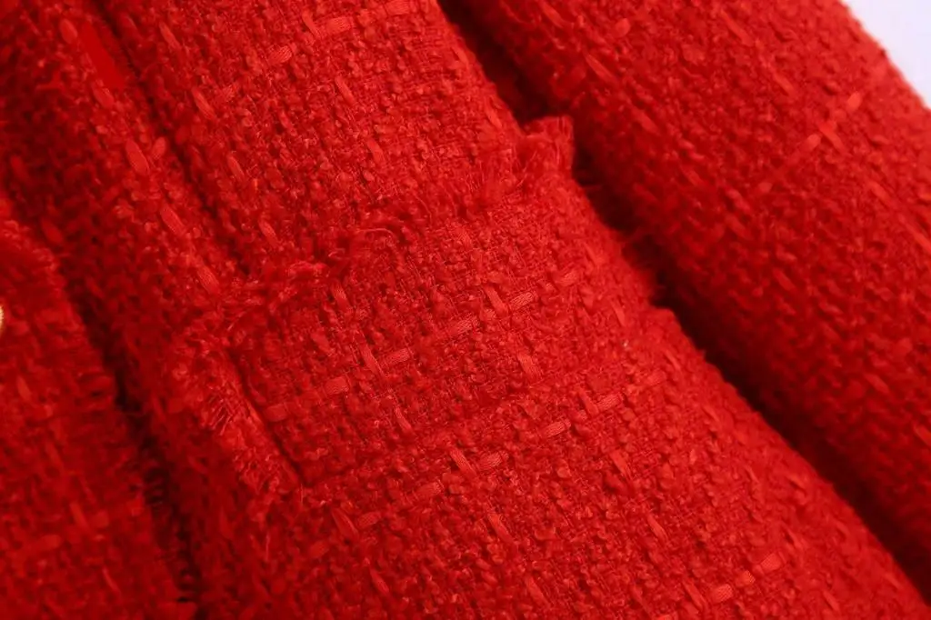 Женский твидовый костюм Adherebling Za повседневный из твида шерстяной облегающий