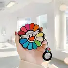 Чехол для наушников AirPods 12, беспроводная мягкая Bluetooth-гарнитура в виде подсолнуха для Apple Airpods 1 2, Защитная сумка для наушников