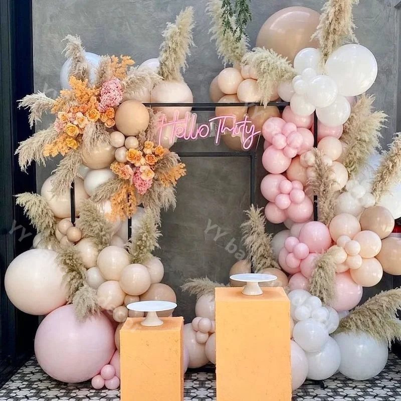 

Double Layer Blush Skin Global DIY Balloons Garland Arch Macaron Pink Wedding Supplie Gender Reveal Decoration Baby Shower Decor