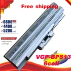 SliverLaptop Battery для SONY VGP-BPS13 VGP-BPS13AB BPS13BQ BSP13S BPS13B BPL13 VGN-SR13 battery SR28 TX36C VGN-AW19