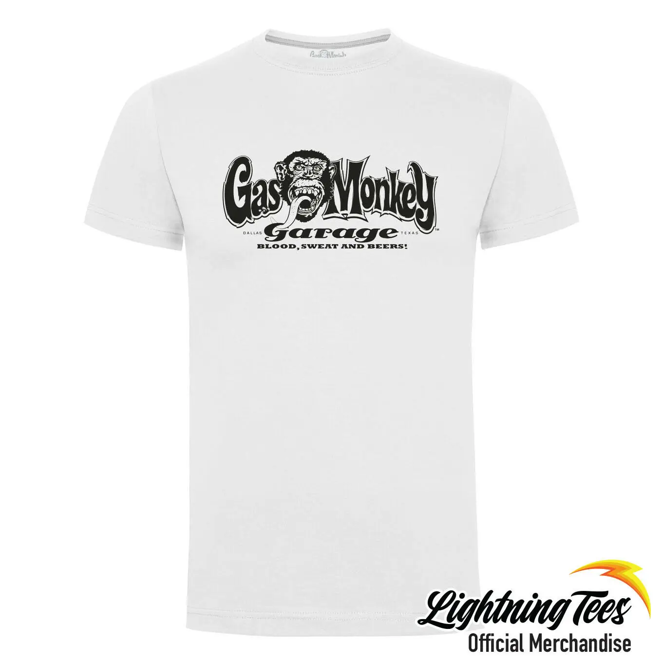 

Official-Gas-Monkeys-Garage Fast N Loud White T-Shirt
