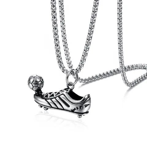 Wukaka панк Футбол обувь подвеска ожерелье цепь для мальчика подвеска Хип-Хоп Мужская цепочка Ювелирные изделия