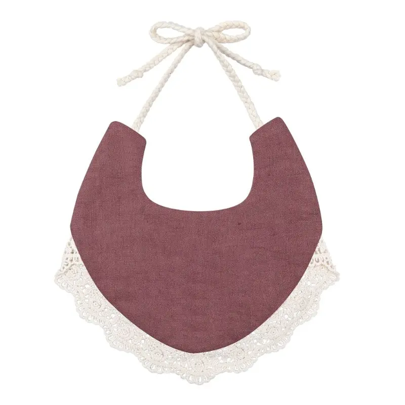 

Baby Tassel Saliva Towel Floral Vintage Newborn Photography Double Side Bibs Boys Girls Props Bandana Countryside Costume Burp