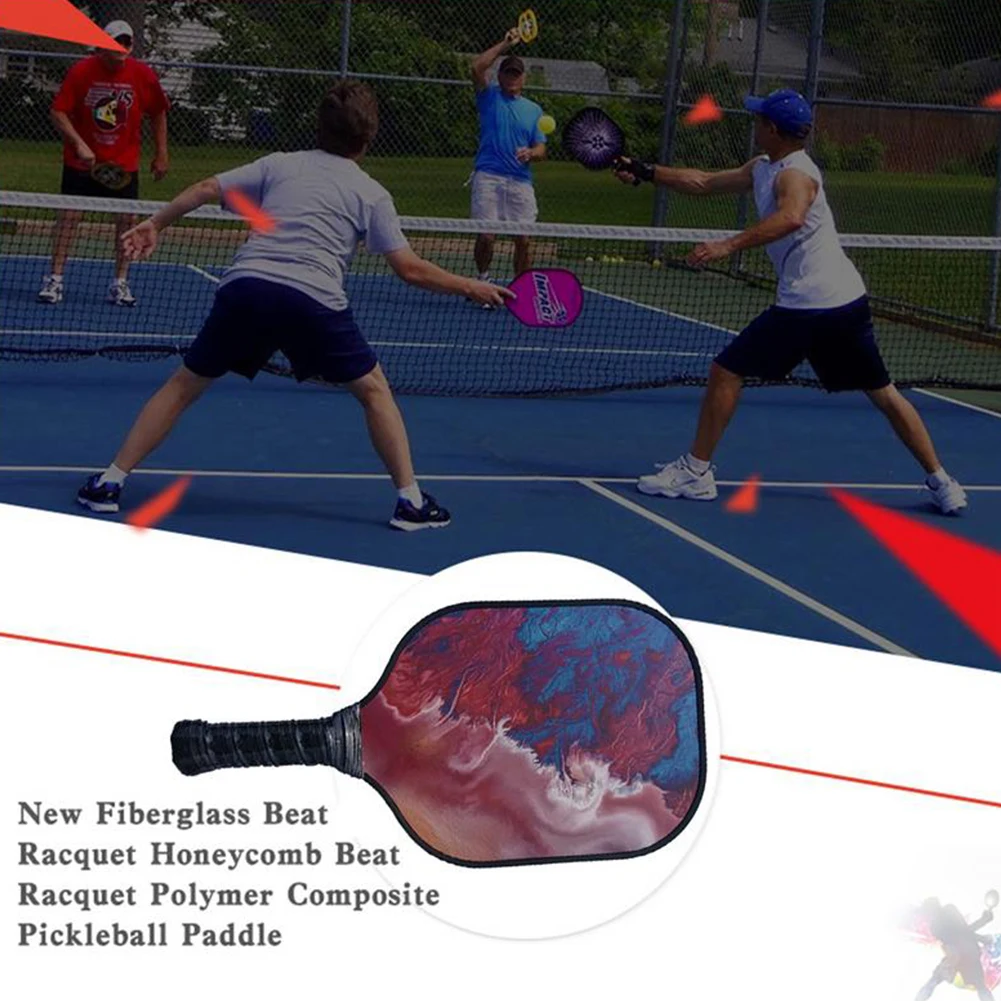 

Beat Racquet Play Edge Guard Handheld Grip Outdoor Pickleball Paddle Cushioned Accessories Fiberglass Sports Honeycomb Colorful