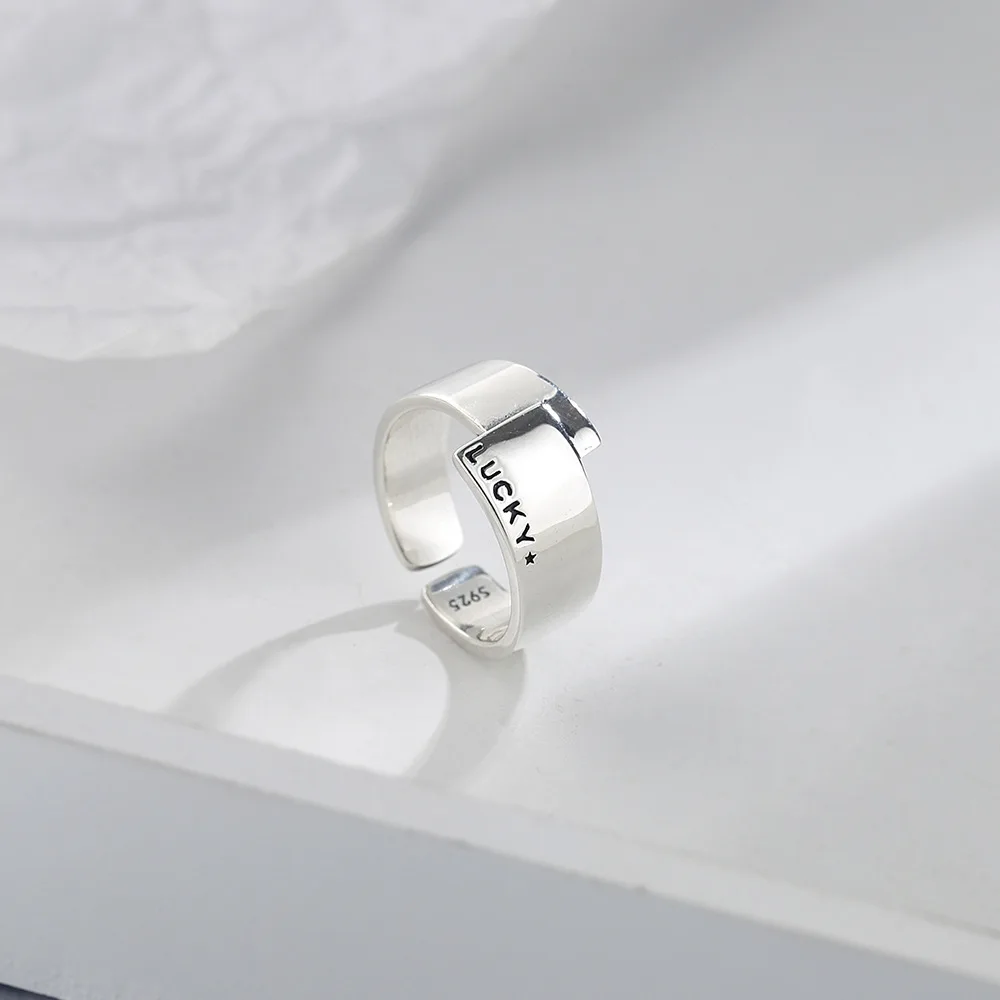 

Серебряное кольцо S925 пробы, парные винтажные регулируемые модные роскошные качественные украшения в Корейском стиле, Женское кольцо