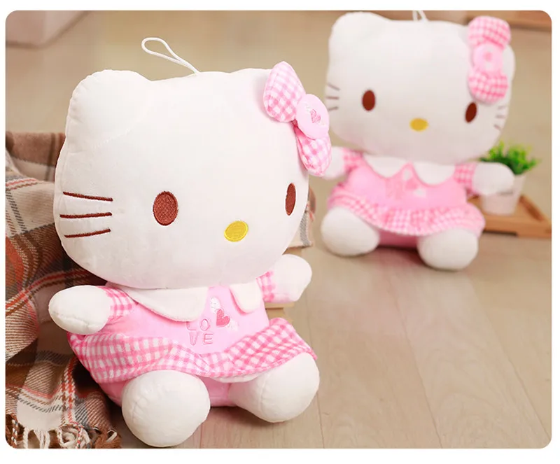 Оригинальные куклы Hellokitty плюшевые игрушки, очаровательные Куклы hello kitty, подарок на день девочек, Рождественский подарок/40 см