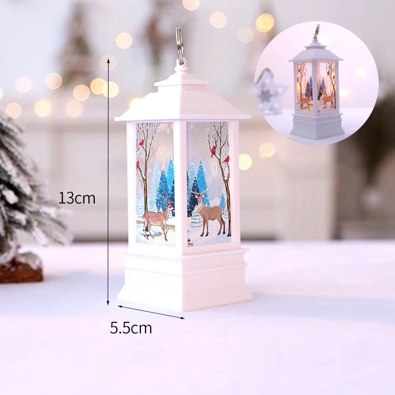 

Happy New Year Christmas Ornaments Decorations Christmas Tree Telephone Booth Party DIY Accessories Mixed Color Free Shipping