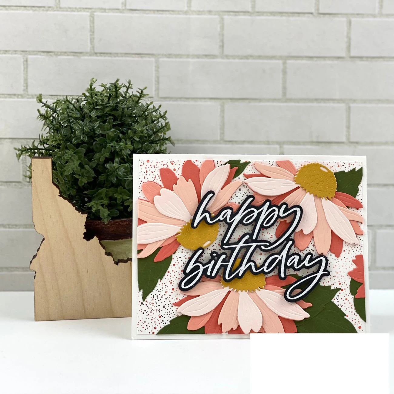

Coneflower Flower Die Set Metal Cutting Dies and Clear Stamps Cut Die Mold Blade Knife Punch Scrapbook Paper Craft Stencils Dies