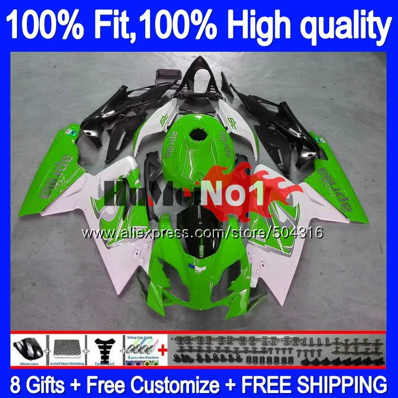 

Injection For Aprilia RS 125 RS125R RSV125 R 35MC.37 RS-125 2012 2013 2014 2015 2016 RS125 12 13 14 15 16 Green white Fairings