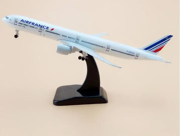 45 см Смола воздуха Франция авиалиний B777 металлическая модель самолета Модель Boeing