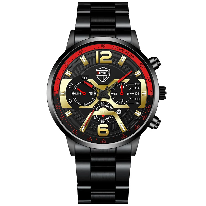 

Fashion Luxury Mens Stainless Steel Watches Men Sport Quartz Wristwatch Male Business Casual Watch relogio masculino