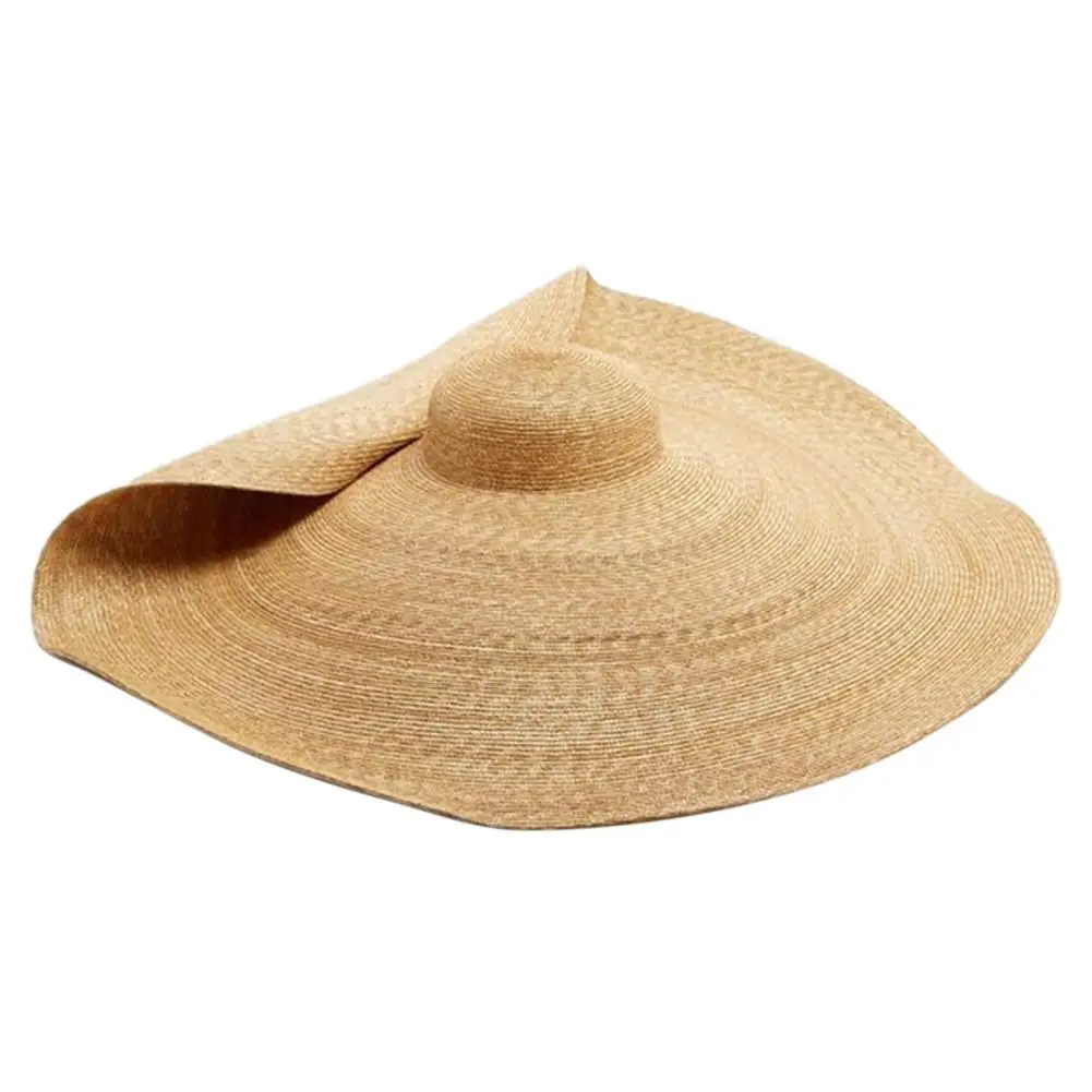 

Caps Woman Collapsible Outdoor Travel Beach Oversized Sun Protection Hat Straw Cap