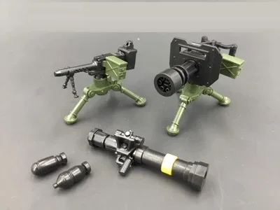 Middle East Series NSV Heavy Machine Gun Weapons Swat Military Playmobil Figures Original DIY Building Blocks Bricks Mini Toys | Игрушки и